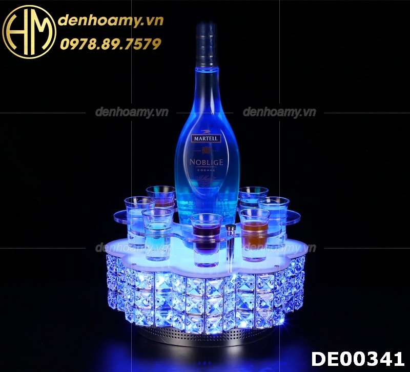 Đế để chai rượu có đèn LED trang trí quầy bar KTV khách sạn DE00341