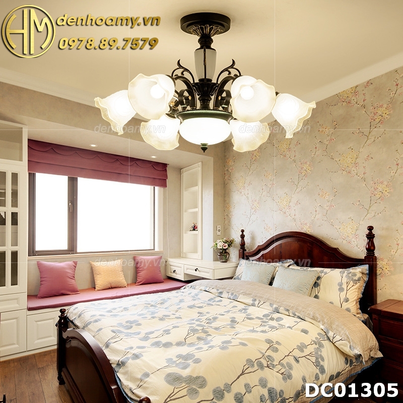 Đèn chùm trang trí phòng ngủ phong cách Châu âu DC01305