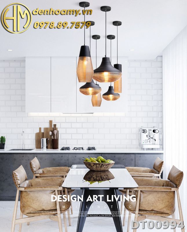 Đèn thả trang trí bàn ăn phòng bếp phong cách Châu âu hiện đại DT00994