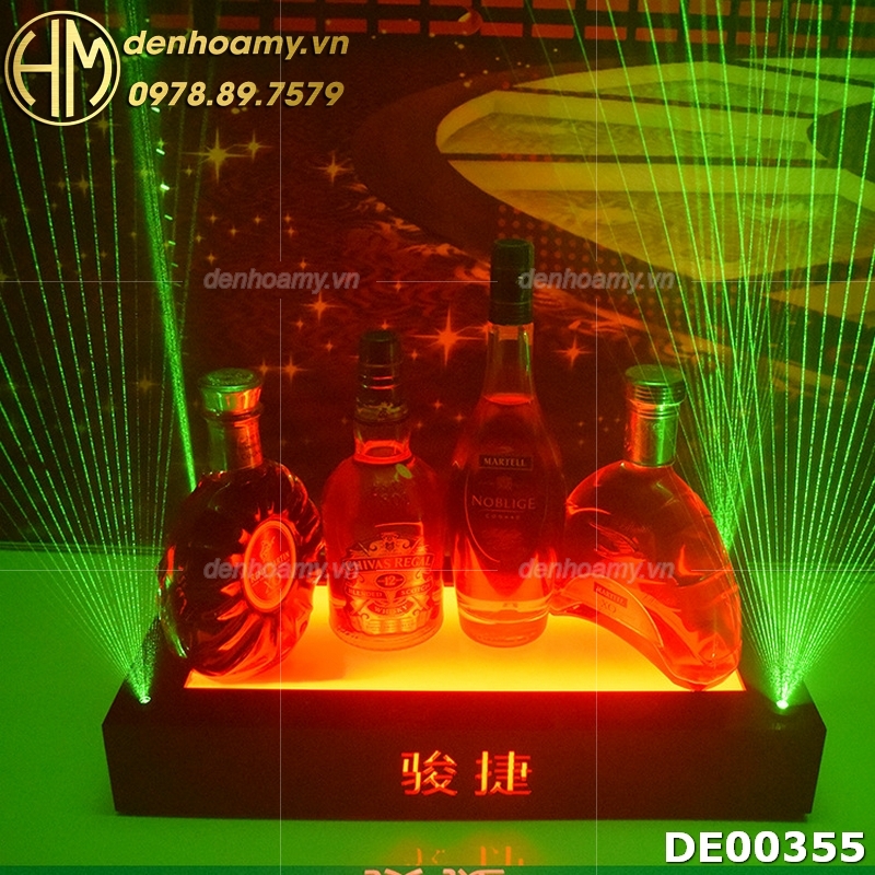 Đế để chai rượu có đèn LED trang trí quầy bar KTV khách sạn DE00355