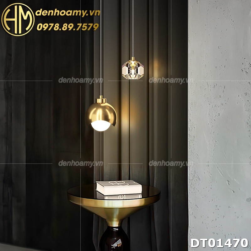 Đèn thả pha lê trang trí đầu giường phong cách hiện đại DT01470