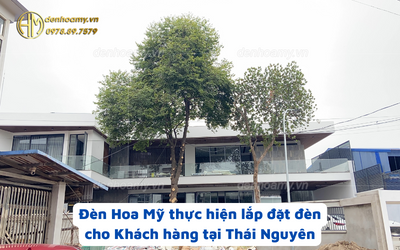 Đèn thả hiện đại nổi bật cho không gian phòng khách biệt thự tại Thái Nguyên